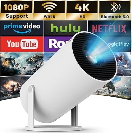 RECTITUDE Smart Portable Mini Projector,